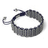 Liens Éléphant de Sumatra | Bracelet Kismet de luxe | Bleu x Argent